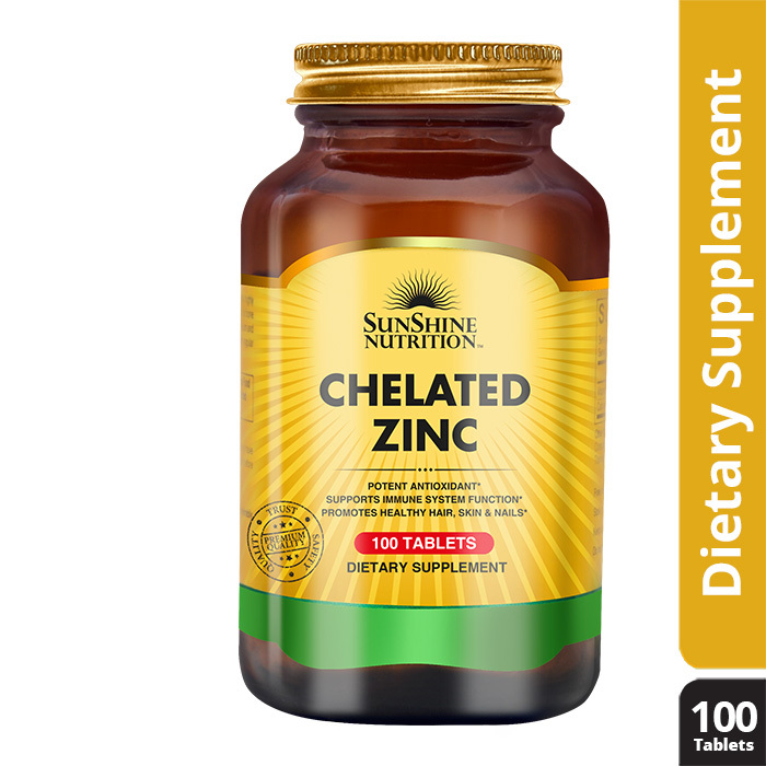 Buy Sunshine Nutrition Chelated Zinc Tablet 100's Life Pharmacy